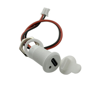 Tùy chỉnh <span class=keywords><strong>USB</strong></span> C nữ 2pin kết nối không thấm nước ổ cắm Bảng điều khiển gắn kết Loại C Cổng với dây - Product Image 3