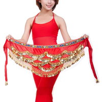 Pièces de monnaie ceinture danse du ventre hanche écharpe Tribal ceinture Halloween gitane Wrap jupe Costume