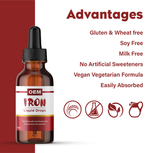 Thực phẩm bổ sung sắt cho người thiếu máu, dạng nhỏ giọt, bổ sung sắt và vitamin B12, hỗ trợ tăng cường lượng máu trong máu cho nam giới - Product Image 4