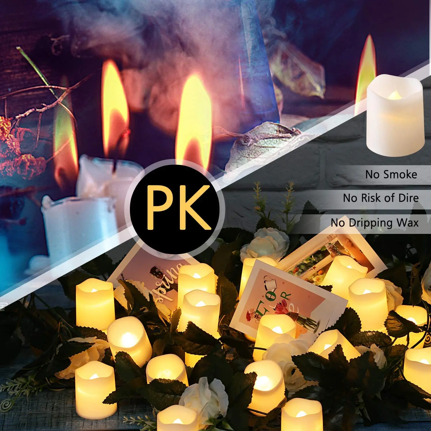 Event Decoration LED Candle Light Indoor Tea Light Candle Light Environmental Protection