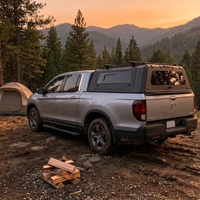 Vente directe d'usine, auvent de camionnette en acier imperméable avec fenêtres coulissantes pour Tacoma RAM 1500 GMC Hilux Ford F150 BYD Shark