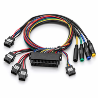 أسلاك كهربائية للدراجات الكهربائية ODM OEM طراز KET MG610 بـ 18 دبوس، مقاس AWG20، معتمدة UL1015، مضفرة بالنايلون، مقاومة للماء IP65، لسكوتر سيتي كوكو والدراجات الكهربائية