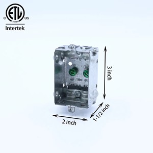 CETL Scatola di Giunzione Personalizzabile 3x2 Ganglabilabile in Acciaio Zincato, Livello di Protezione IP55, Pratica Scatola per Dispositivi Industriali - Product Image 2