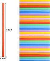 Usine Uchampak Vente en gros Couleur personnalisée Taille 100% PLA Biodégradable Lait Jus Boisson PLA Pailles Fournisseur