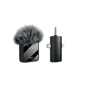 Không dây xách tay Mini Clip-on ve áo Microphone với tiếng ồn hủy bỏ tính năng tương thích với iPhone iPad Samsung Youtube tiktok - Product Image 3