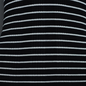 Estilo de moda <span class=keywords><strong>Punto</strong></span> <span class=keywords><strong>fino</strong></span> 16G Ajuste clásico Cuello de polo Botón a rayas Solapa Lana Merino Suéter de blusa de <span class=keywords><strong>punto</strong></span> para <span class=keywords><strong>mujer</strong></span> - Product Image 4