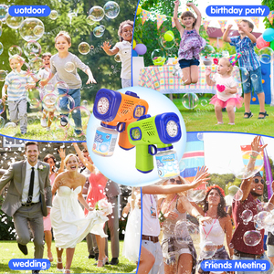 Muốn Bong Bóng Bán Buôn Unisex Ngoài Trời Đảng Bong Bóng Blaster Đồ Chơi Tự Động Súng Bong Bóng Với Ánh Sáng Vui Vẻ Bong Bóng Blower Đồ Chơi - Product Image 5