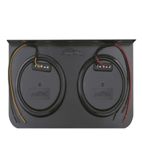 Aolittel YJ-2006 40 LED 24V Feu arrière et feu de position latéral rond pour voiture et camion universel IP67 étanche 297x165x45mm