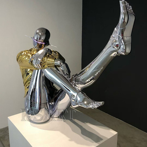 Figura greca scultura in fibra di vetro luminoso pavimento-in piedi figurina pesca TAO bar musica taverna sala da pranzo bar decorazione - Product Image 1