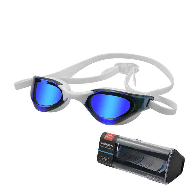 Lunettes de natation HD imperméables et antibuée en Silicone pour adultes, à la mode