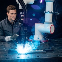 Bras de robot collaboratif articulé à 6 axes avec guidage manuel pour des opérations de haute précision
