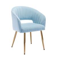 Fauteuil rembourré en métal noir durable avec revêtement beige ou tissu personnalisé pour restaurant