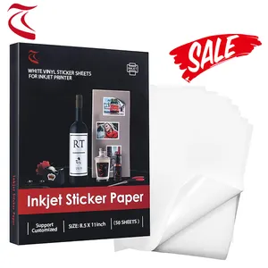 100 sheets mỗi túi A4 in phun Matte trắng tự dính woodfree nhãn Sticker giấy cho máy in phun