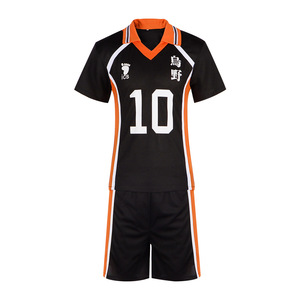 Costume Cosplay di Hinata Shoyo da Haikyuu, Uniforme <span class=keywords><strong>Karasuno</strong></span> N. 10, Abbigliamento Anime di Star's Edge - Product Image 5