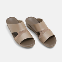 Sandales traditionnelles arabes pour hommes SHIKOL, en cuir de veau véritable de qualité supérieure, fabriquées à la main, boutique sur mesure du Golfe et du Moyen-Orient