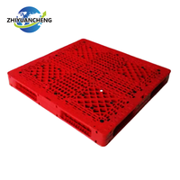 Double face robuste visage 4 voies entrée industrielle réversible d'utilisation d'entrepôt empilable grande palette en plastique de grille pour Offre Spéciale