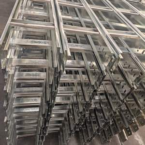 Plateau porte-câbles de type échelle OEM, diverses tailles, en acier au carbone, alliage d'aluminium, canal métallique, plateau porte-câbles en acier galvanisé à chaud - Product Image 5