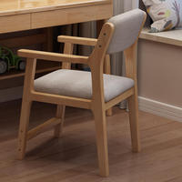 Chaise de salle à manger moderne réglable pour enfants avec accoudoirs - Chaise ergonomique en bois massif pour enfants en croissance