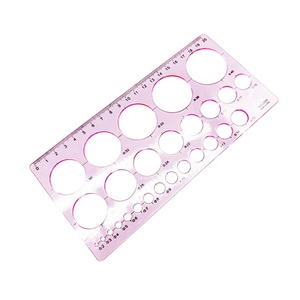 Pochoirs de <span class=keywords><strong>dessin</strong></span> multifonctionnels réutilisables en plastique Règle de mesure des mamelons et des seins Modèle de papier à bride - Product Image 3