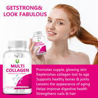 OEM ODM Multi Collagène Capsules Soutien Cheveux Sains Peau et Ongles Complément Alimentaire 5 Types de Collagène Capsules