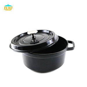 Di alta qualità 24cm bassa <span class=keywords><strong>casseruola</strong></span> padella in <span class=keywords><strong>ghisa</strong></span> smaltata pentola in <span class=keywords><strong>ghisa</strong></span> cottura <span class=keywords><strong>casseruola</strong></span> per la casa - Product Image 4