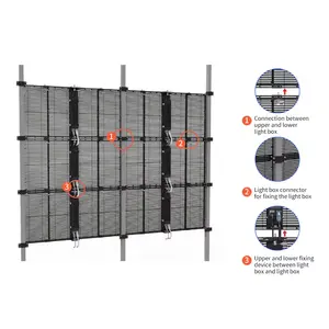 Hoge Prestaties Ultra Dunne Heldere Scherm P5 P6 P8 P10 Hd Transparante Led Display Voor Winkels