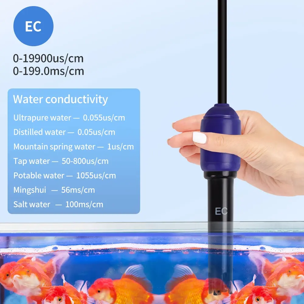 6 in 1 benchtop PH/EC/CF/o/TDS/temperatura digitale PH Meter test multifunzionale della qualità dell'acqua