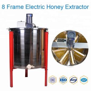 8 <b>Frames</b> Electric Motor Honey Extractor Stainless Steel Honey Centrifuge Reversable Honey Extractor Machine - Product Image 2