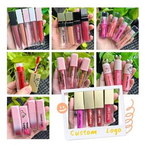 Brillant à lèvres avec logo personnalisé Rouge à lèvres liquide longue durée végétalien Vente en gros Brillant à lèvres scintillant biologique de marque privée - Product Image 6