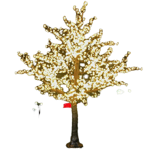 Lampe <span class=keywords><strong>LED</strong></span> de simulation d'arbre à fleurs de <span class=keywords><strong>cerisier</strong></span> et de pêcher, étanche, pour l'aménagement paysager extérieur, la cour et la pelouse, éclairage décoratif - Product Image 2