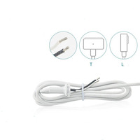 Connecteur d'Alimentation Jack 45W 60W 87W, Câble DC 2 Cœurs, Fiche Adaptateur Chargeur, Cordon de Réparation pour MacBook Air/Pro 1&2