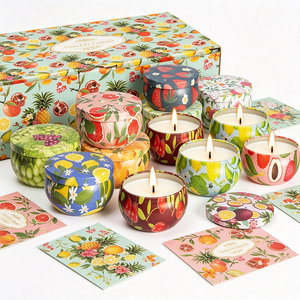 Kits de fabrication de bougies esthétiques avec emballage en pot, couvercle blanc mat, bougies de luxe à l'arôme de soja, sélection de présentoirs pour cadeaux de mariage, qualité supérieure - Product Image 1