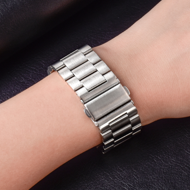 18mm 20mm 22mm 24mm Quick Release Solid Stainless Steel Smart Watch Band