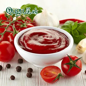 Yüksek kaliteli taze kırmızı 400g konserve domates salçası OEM marka ile