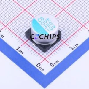 Condensador Sólido SMD OVK331M1ATR-1008, 7.7x10mm (Capacitancia: 330uF) (Precisión: 20%) (Voltaje Nominal: 10V) - Product Image 1