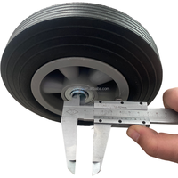 Fabricant anti-crevaison petit 8 "8*2 avec jante en métal pour Dolly Mover Garden Trailer Farm Cart Solid Rubber Powder Wheels