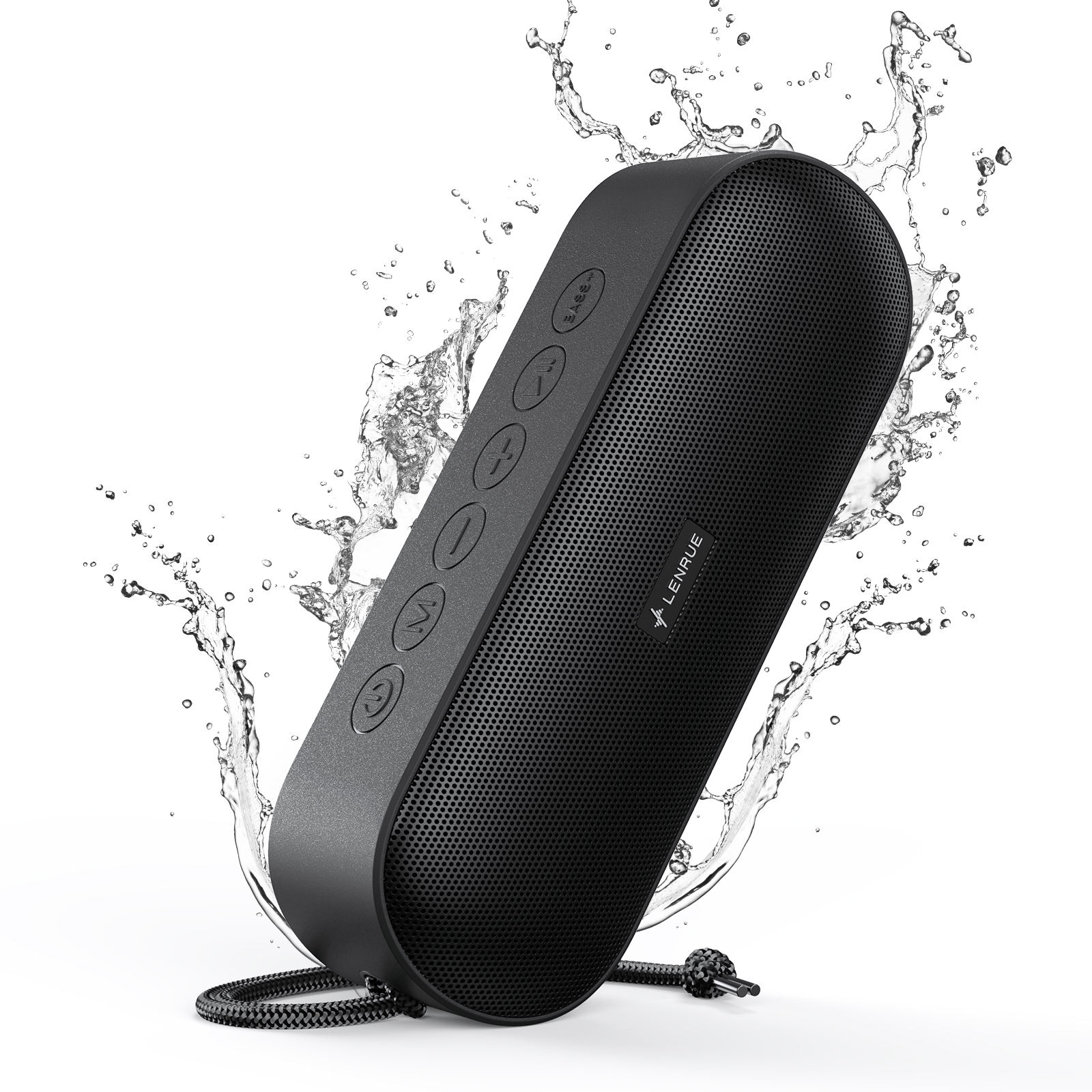 LENRUE A15 Portable Bluetooth Speaker IPX7 Waterproof 20W Stereo Sound 20H  Playtime Built in Mic Outdoor Wireless Speaker - Main Image