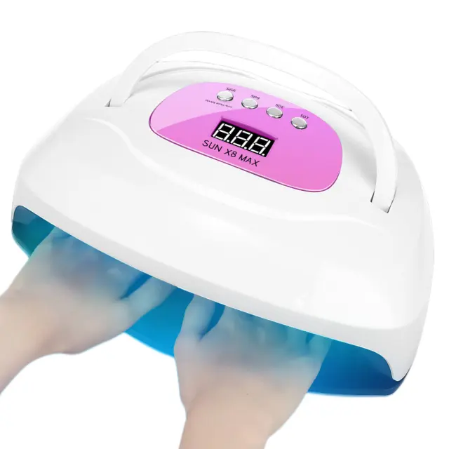 Private Label 150w Sun X8 Max High Quality Smart Touch Sensor Switch Portable Professional Nail Dryer UV Led Lamp