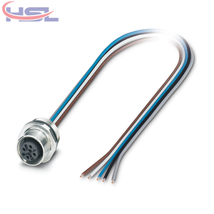 Conector de Panel Hembra M12 SACC-E-M12FS-5CON-M16/0,5 VA, 5 Pines con Codificación A, IP67, para Cableado de Sensores, Actuadores y Gabinetes de Automatización - Product Image 1