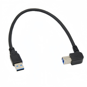 <b>Usb</b> 3.0 <b>Printer</b> <b>Cable</b> Am To Bm Angled Connector 90 Degree Bend Up Down Left Right Square Connector Data <b>Cable</b> <b>For</b> <b>Printer</b> - Product Image 4