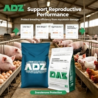 Additif alimentaire multifonctionnel liant les mycotoxines, résistant à la chaleur, granulable, réduit la suppression immunitaire due aux toxines