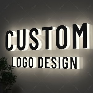 Custom Business Light Sign, 3d Metal Frontlit Signs, 3d Logo Led Channel Letters Sign Outdoor, 3d Letter Shop Store Front Signs