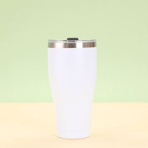 Custom Logo 20oz Curved Tumbler Stainless Steel <b>Double</b> <b>Wall</b> Vacuum Insulated Mug with Lid and Straw Perfect Gift - Product Image 1