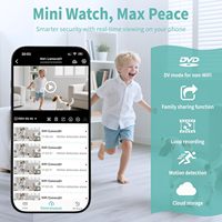 Nouvelle arrivée, mini caméra de vision nocturne HD, micro caméra magnétique 1080P CMOS pour la surveillance des bébés et des animaux domestiques