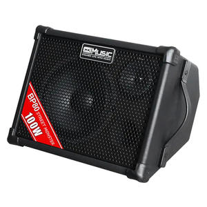 Amplificador Portátil de Acero Inoxidable de 100 Vatios BP80 con Entradas para Micrófono, Altavoz y Bocina para Guitarra, Ideal para Exteriores - Product Image 3