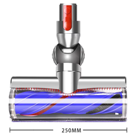 Tête d'aspirateur et brosse pour sols pour V7-V15 avec lumière LED verte, en plastique durable, légère, portable, design simple, fixation rapide
