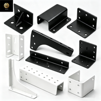 Supports de montage métalliques robustes personnalisés en acier, aluminium et acier inoxydable, revêtus par poudre