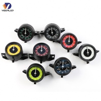 Horloge numérique de tableau de bord chromée pour Porsche 911 991 version sport, chronomètre, boussole 2012-2019