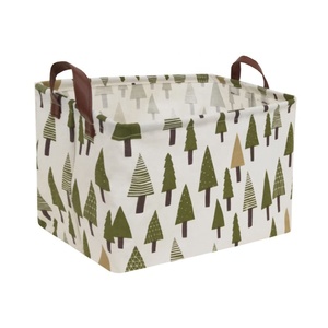 Cesto portaoggetti in tessuto pieghevole con manici, contenitore organizer salvaspazio di grande capacità per armadi e scaffali domestici - Product Image 1