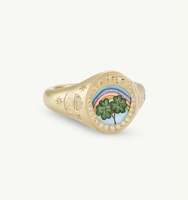 Bague en acier inoxydable, design personnalisé, motif papillon, cœur, petite fleur, peinte, élégante et luxueuse